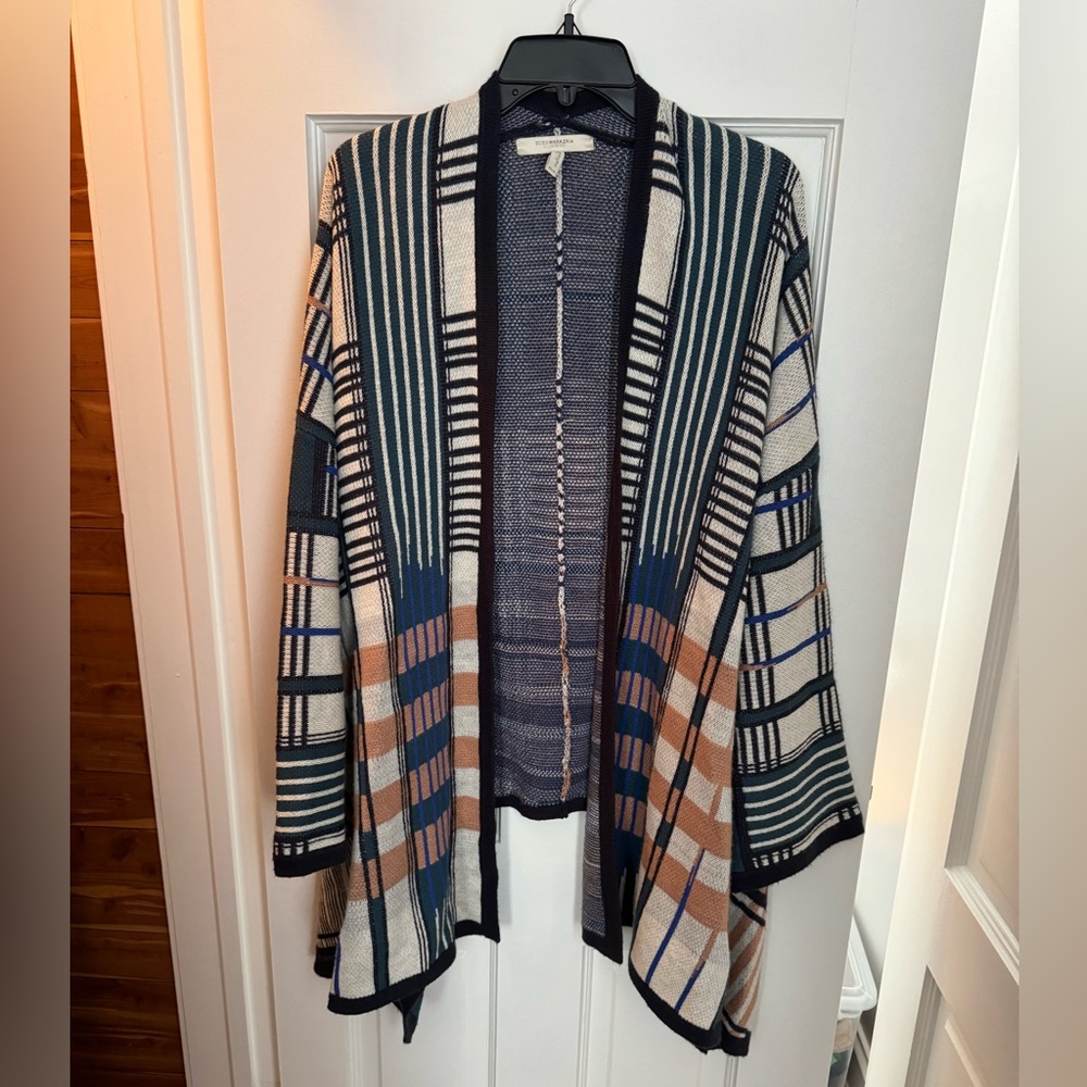 BCBG MaxAzria Runway Patterned Cardigan Sweater XS/S